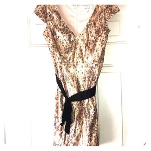 Gold sequin dress